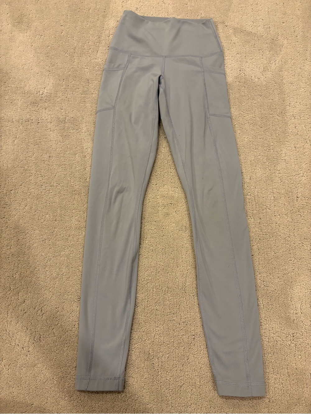 90 Degree by reflex XS Women High-Rise Performance Leggings in Light Gray
